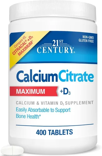 Miniatura 9 de 21st Century Citrate Plus D cápsulas máximas, 120 unidades, 27492, Cápsulas, 1