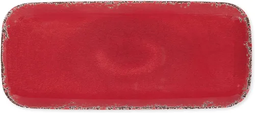 Miniatura 8 de UP ware Crackle Cream - Bandeja de servir de melamina, bandeja rectangular de 15 x 6.5 pulgadas, bandeja de alimentos sin BPA para entretenimiento