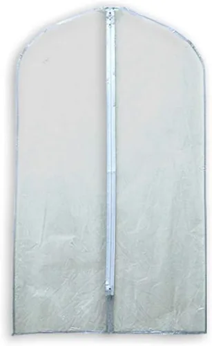 Miniatura 3 de DBM IMPORTS - Bolsas de vinilo transparente para trajes de 24.0 x 39.8in con cremallera para viajes