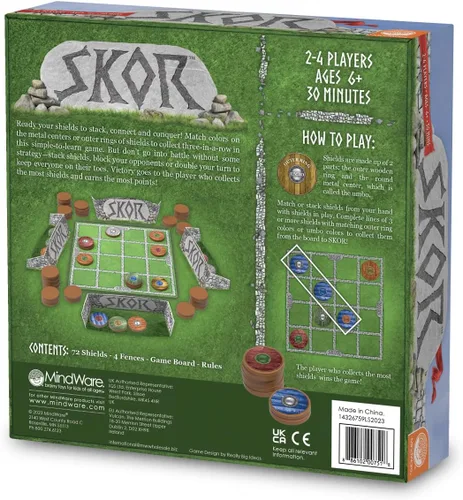 Miniatura 7 de MindWare Skor: Un juego de mesa de estrategia de apilamiento para niños de 6 años en adelante, apto para la familia, juegos de recolección