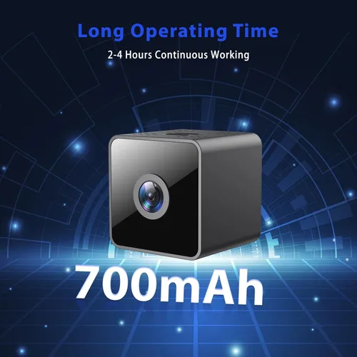 Miniatura 3 de Mini cámara de seguridad inalámbrica 2026 1080P HD pequeña magnética para el hogar WiFi micro cámara niñera con detección de movimiento, 3-Negro