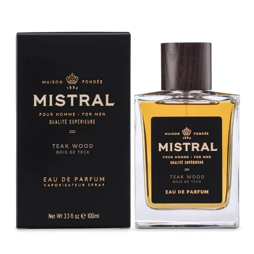 Miniatura 2 de Mistral Colonia para hombre - Eau de Parfum de madera de teca Aroma masculino amaderado y terroso con cítricos, jazmín, pachulí y almizcle