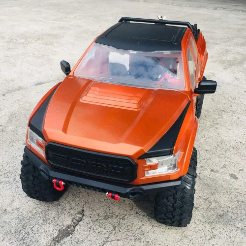Miniatura 9 de KYX Racing TRX4 ABS Raptor Cuerpo Duro y Parachoques Delantero Trasero & Repuestos Rack 12.795 in Carrocería Camión Carcasa Blanca