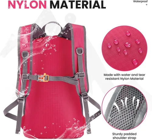 Miniatura 23 de Venture Pal 35L Ultraligero Ligero Plegable Plegable Viaje Camping Senderismo Deportes al aire libre Mochila Daypack