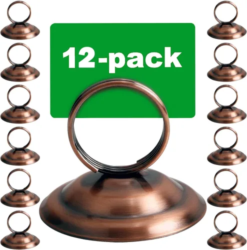 Soporte para números de mesa, soportes para fotos, soporte para tarjetas de lugar, clip de anillo, soporte de menú para tarjetas de menú para boda,