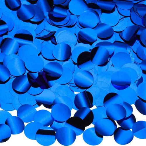 Miniatura 8 de TecUnite - Confeti redondo para decoración de bodas y fiestas de cumpleaños, 1.76 onzas Confeti de oro azul