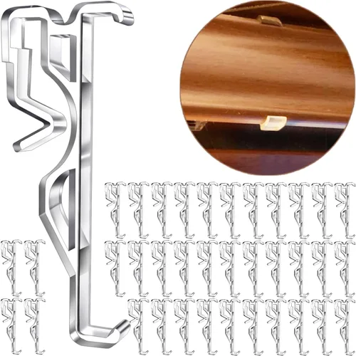 Miniatura 9 de Clips de cenefa de 2.5 pulgadas, clips de plástico transparente para cenefa ciega horizontal (6 piezas)