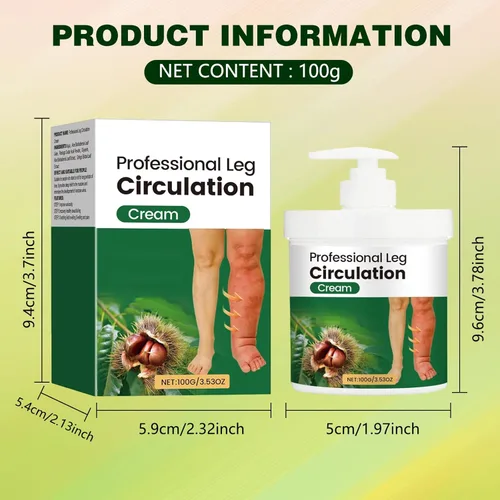 Miniatura 7 de Crema profesional para la circulación de piernas, crema calmante para piernas Fluid Ease para aliviar el edema para piernas y pies, reduce