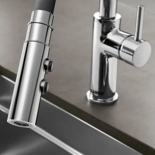 Miniatura 11 de BLANCO 402447 CATRIS Flexo Semi-Pro Pull-Down Grifo De Cocina De Arco Alto 1.5 GPM - Cromo