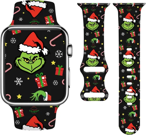 Miniatura 11 de Holiday Watchband Compatible with Apple Watch 38mm 40mm 41mm 42mm 44mm 45mm 49mm Women Men,Soft Silicone Cute Sport Strap for Apple Watch Ultra