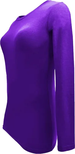 Miniatura 162 de Natural Uniforms Camiseta Under Scrub para mujer, cuello redondo, manga larga, paquete de 3, paquete múltiple de 3