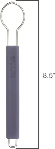 Miniatura 2 de Redecker Mango de cepillo para platos, acero inoxidable y silicona, azul oscuro, sistema patentado de cabezal reemplazable, fabricado en Alemania