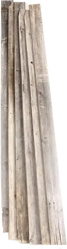 Miniatura 10 de Paquete de madera de granero reciclada de granja rústica 47 pulgadas Tablón de madera Paneles de pared Remodelación DIY Reutilizado