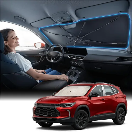 Miniatura 12 de Nmoiss [Escudo térmico con revestimiento de vinilo] Parasol para parabrisas personalizado para Mazda 3, protege el automóvil de los rayos solares