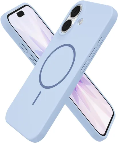 Miniatura 174 de oakxco Funda de silicona Mag Safe para iPhone 17 Pro Max, funda magnética delgada y fina compatible con carga inalámbrica MagSafe, bonita funda Negro
