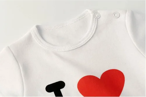 Miniatura 3 de ZAV Ropa de bebé unisex para bebés gemelas I Love Papa I Love Mama