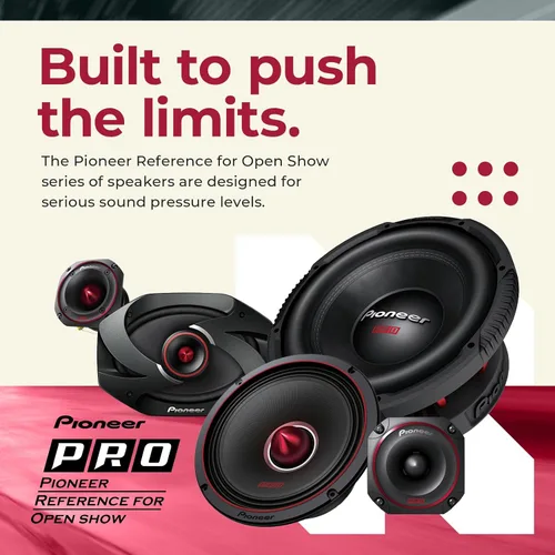 Miniatura 2 de Pioneer Tweeters TS-B351PRO de la serie P.R.O. de 3.5 pulgadas (par) – 250 W máximo, perfecto para construcciones de alto SPL y audio de coche