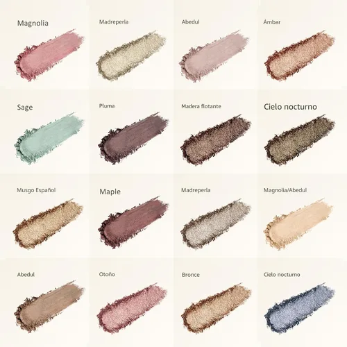Miniatura 2 de UCANBE - Paleta de sombra de ojos horneada de 16 colores con 15 pinceles de maquillaje, sombra de ojos de mezcla mate y brillante para mujeres