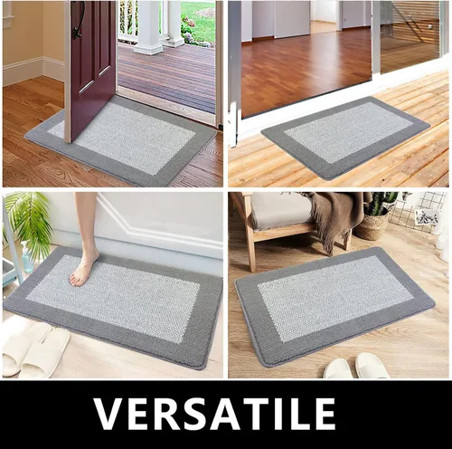 Miniatura 7 de REFETONE Alfombra para Puerta Interior, Alfombra para Puerta Delantera y Trasera, Antideslizante Absorbente Resistente a la Suciedad, Alfombra