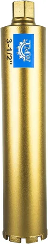 Miniatura 5 de Jeremywell Broca húmeda de diamante de 1-3/8 pulgadas (1.378 in) para hormigón, granito, bloque de ladrillo, granos de diamante 30/40, rosca