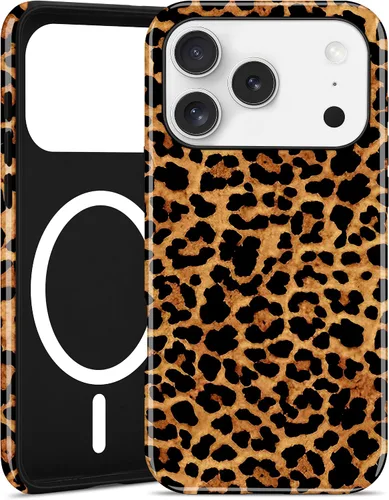 Miniatura 60 de Jusy Compatible con MagSafe Brown Tortoise Shell Print Phone Case para iPhone 7/8/SE, funda protectora magnética de lujo de TPU suave