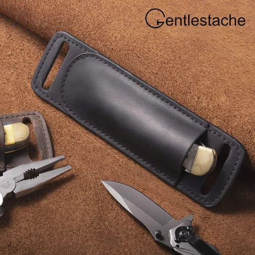 Miniatura 6 de Gentlestache Fundas de Cuero para Cuchillos para Cinturón, Funda para Cuchillo, Funda para Cuchillo de Bolsillo, Funda de Cuero EDC para Portador
