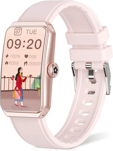 Miniatura 12 de Rastreador de actividad física con frecuencia cardíaca 24/7, oxígeno en sangre, rastreador de sueño, reloj de fitness impermeable, rastreador