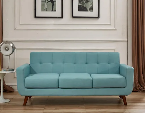 Miniatura 7 de Jenny - Sillón de tela de lino copetudo, cómodo, moderno, tapizado, para sala de lectura, club, bohemio, para sala de estar, dormitorio y espacios