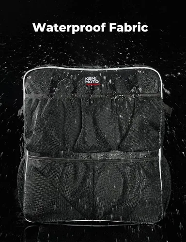 Miniatura 8 de KEMIMOTO Bolsa de almacenamiento para barco, mochila para asiento de barco, organizador de almacenamiento de barco con bolsillos de malla, bolsa