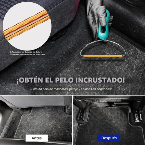 Miniatura 2 de Removedor de Pelo para Mascotas, Paquete de 3, Removedor de Pelo de Perros y Gatos, Limpiador de Pelusa Profesional, Herramienta de Eliminación