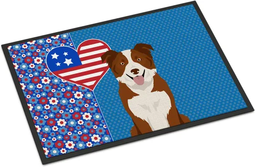 Miniatura 177 de Caroline's Treasures WDK5119JMAT Airedale Terrier USA - Tapete para interiores o exteriores, 24 x 36 pulgadas, tapete para puerta delantera