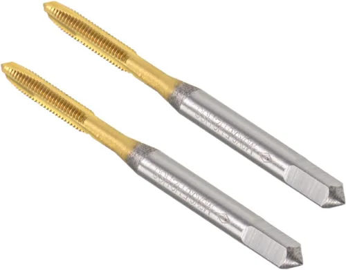 Miniatura 11 de Tapones de punta en espiral, rosca métrica M2 x 0.4, acero de alta velocidad con revestimiento de titanio 6542 - Aplicaciones: para taladrar