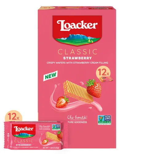 Miniatura 17 de Loacker Classic Wafers Mix - Galletas de obleas crujientes surtidas de primera calidad, paquete variado, avellana, chocolate, vainilla, chocolate