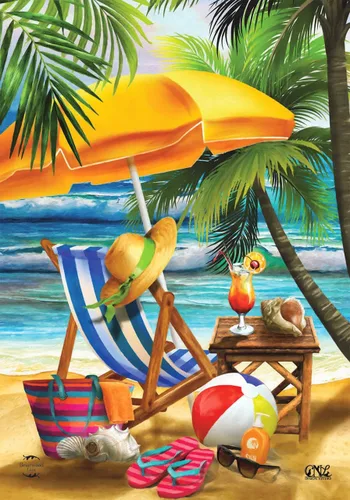 Miniatura 11 de Briarwood Lane Bandera de Jardín Dog Days of Summer