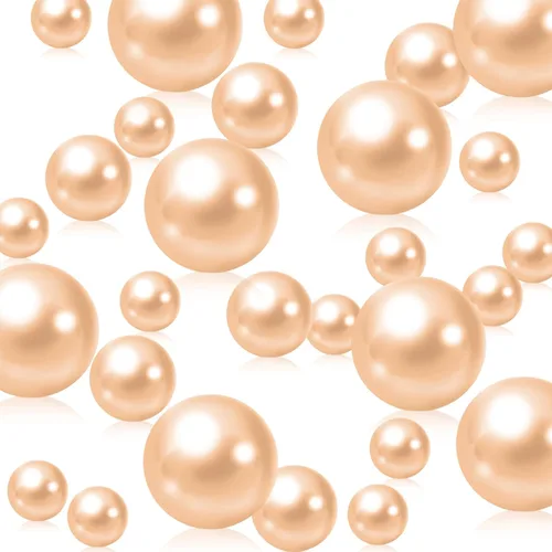Miniatura 14 de 200 piezas de relleno de jarrón dorado amarillo, cuentas de relleno de jarrón dorado amarillo para centros de mesa, cuentas falsas de perlas