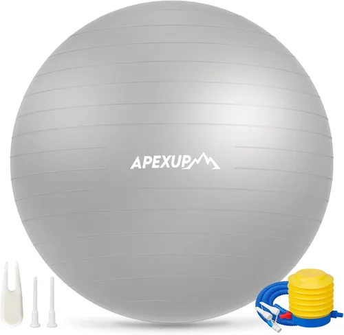 Miniatura 22 de APEXUP Pelota de Yoga Pelota de Ejercicio Antideslizante Resistente para Fitness, Equilibrio y Entrenamiento del Core
