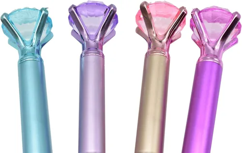 Miniatura 8 de Maydahui 24 bolígrafos de diamantes de tinta negra, retráctiles, diseño de metal brillante para niñas, mujeres, fiestas, día de San Valentín