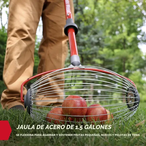 Miniatura 5 de GARDEN WEASEL Rodillo recolector de tuercas grande – Herramienta colectora de tuercas para nueces, pelotas de tenis y más – Recogedor de patio