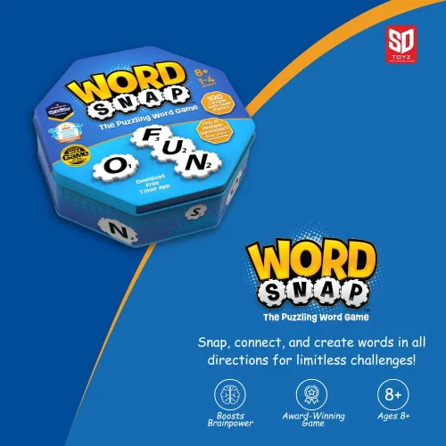 Miniatura 3 de Juego de estrategia de palabras, rompecabezas de palabras para adultos, familia y niños, divertido juego para mayores de 8 años, tamaño de viaje