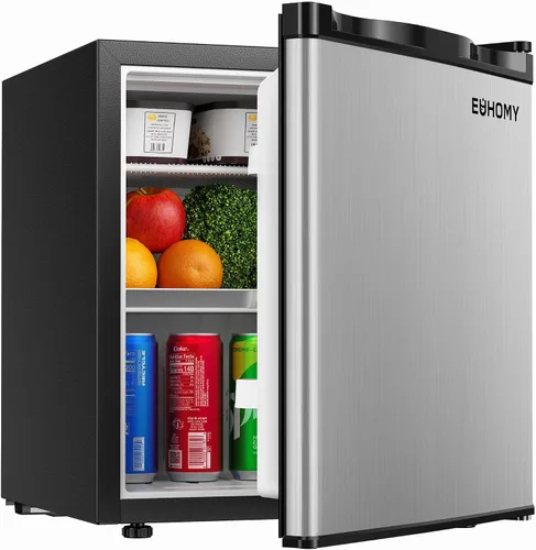 Miniatura 10 de EUHOMY Mini refrigerador de 1.7 pies cúbicos, refrigerador compacto reversible de una sola puerta, termostato ajustable, ahorro de energía, mini