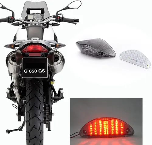 Miniatura 5 de Compatible con BMW - 2003-2008 F650GS, 2004-2007 F650GS Dakar, 2008-2016 G650GS, 2011-2015 G650GS Sertao; luz trasera LED de freno de la lámpara