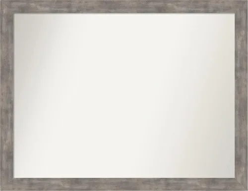 Miniatura 103 de Amanti Art Silver Bathroom Mirror for Over Sink, 24x49 Custom Made Marred Pewter Rectangle Vanity Mirror, Oversize Casual Wood Frame, Hangs Estaño