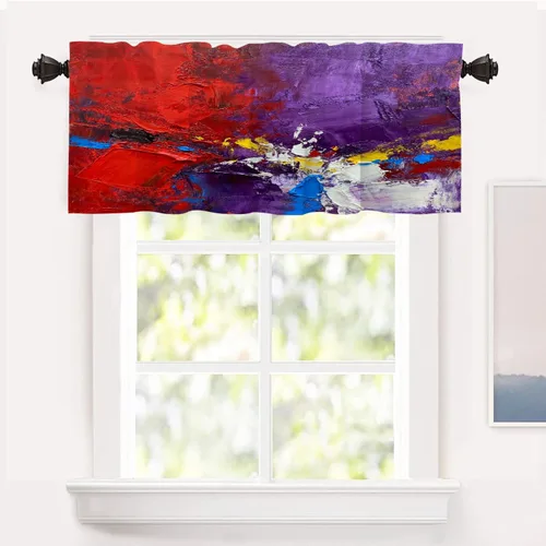 Miniatura 52 de Shrahala Cortinas de nivel de chakras con mandala beige para ventanas de cocina, paneles de cortina de ventana de mandala multicapa de poliéster