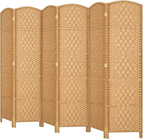 Miniatura 20 de HALLYBEE Separador de habitaciones, separadores de habitaciones y pantallas de privacidad plegables, pantalla de privacidad de 16 pulgadas, 3