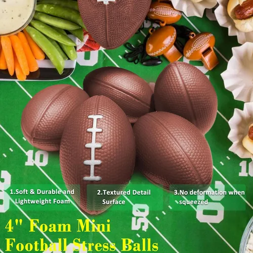 Miniatura 3 de Oleitodh 36 Piezas Mini Pelotas de Estrés Deportivas de Fútbol a Granel de 4 pulgadas, Mini Pelota Deportiva de Espuma para Niños y Adultos, Pelota