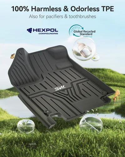 Miniatura 6 de 3W Alfombrillas de piso y forro de carga compatibles con Honda Odyssey 2026 2025-2018 Mini furgoneta de pasajeros, forros de piso TPE para todo tipo