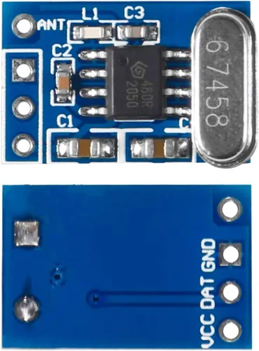Miniatura 2 de 5 sistemas 433MHZ transmisor inalámbrico y receptor módulo de placa SYN115 SYN480R preguntar/OOK chip PCB