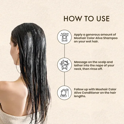 Miniatura 6 de MOEHAIR Color Alive - Juego de champú y acondicionador – 12 onzas líquidas Aumenta la vibrancia, el brillo y la textura Color de cabello a