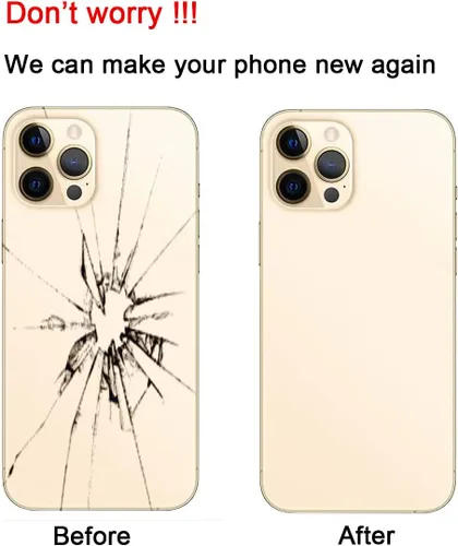 Miniatura 5 de Reemplazo de cristal trasero OEM para iPhone 12 Pro 6.1 pulgadas con kit de herramientas de reparación (dorado)