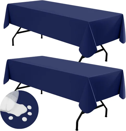 Miniatura 40 de homing - Mantel cuadrado de vinilo, mantel de plástico impermeable y a prueba de derrames con respaldo de franela, cubierta de mesa fácil de limpiar